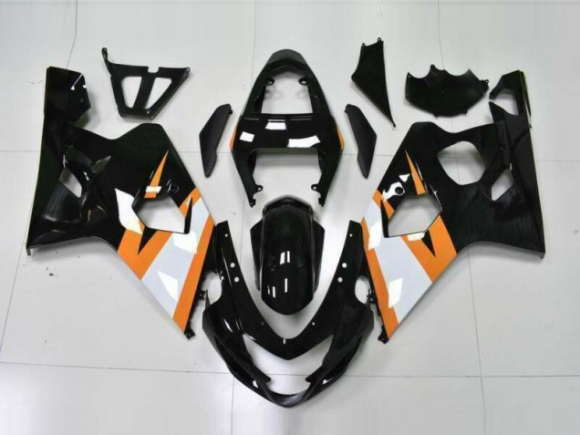 Arancia Nero Kits Carene Suzuki GSXR 600 / 750 K4 2004-2005