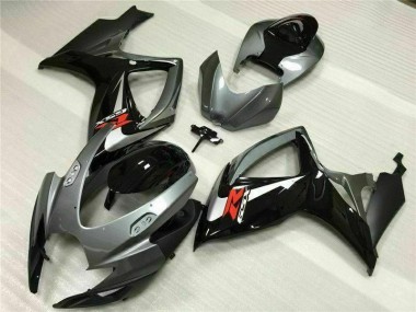 Argento Grigio ABS Kits Carene Suzuki GSXR 600 / 750 K6 2006-2007