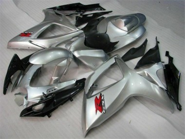 Argento Kit Carenatura Completo ABS Suzuki GSXR 600 / 750 K6 2006-2007