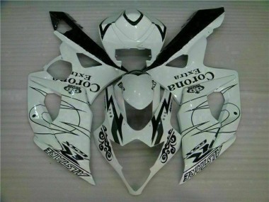 Bianco ABS Plastica Suzuki GSXR 1000 K5 2005-2006