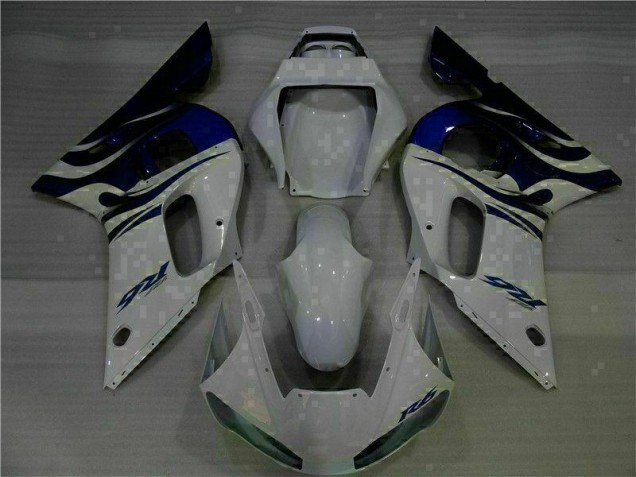 Bianco Blu ABS Plastica Yamaha R6 1998-2002