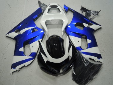 Bianco Blu Carene Suzuki GSXR 600 K1 K2 K3 2001-2003