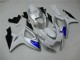 Bianco Blu Kits Carenatura Completo ABS Suzuki GSXR 600 / 750 K6 2006-2007