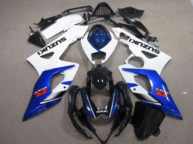 Bianco Blu Kits Carenatura Iniezione Suzuki GSXR 1000 K5 2005-2006