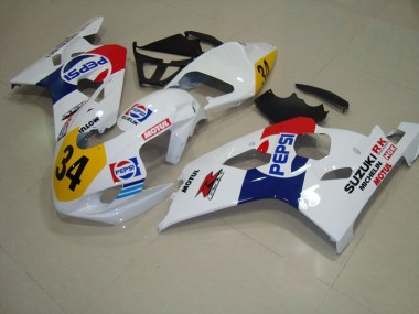 Bianco Blu Pepsi 34 Carene Suzuki GSXR 750 K4 2004-2005