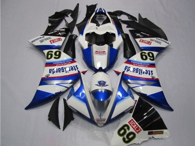 Bianco Blu Sterilgarda SCALZ 69 Carene Yamaha R1 2009-2011