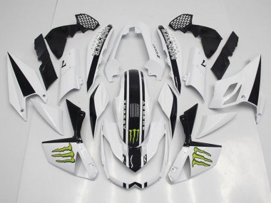 Bianco Kit Completo Carenatura ABS Kawasaki Z1000 2007-2009