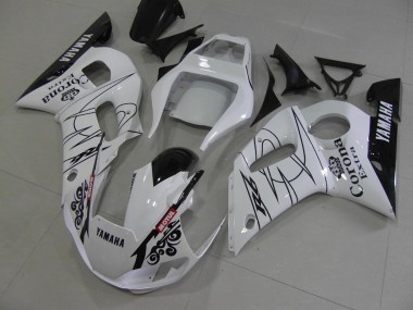 Bianco Nero Corona Carene Yamaha R6 1998-2002