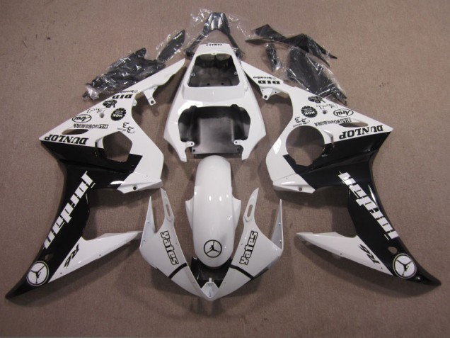 Bianco Nero Kit Carenatura Iniezione Yamaha R6 2003-2005