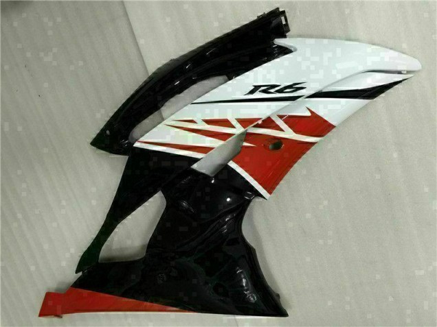 Bianco Nero Kit Carenatura Iniezione Yamaha R6 2008-2016