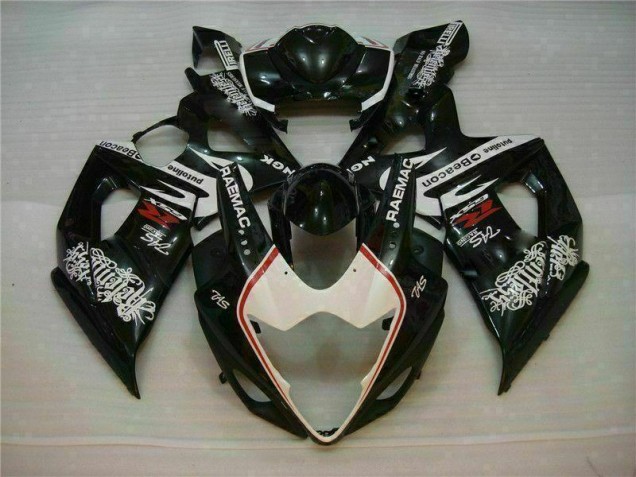 Bianco Nero Kit Carene Suzuki GSXR 1000 K5 2005-2006