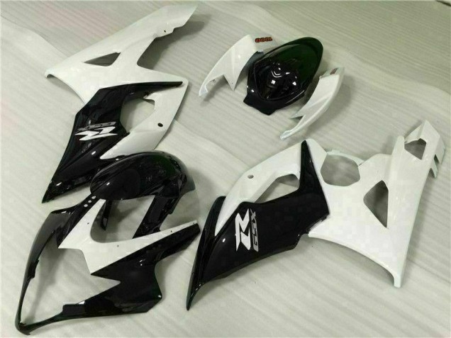 Bianco Nero Kit Completo Carenatura ABS Suzuki GSXR 1000 K5 2005-2006