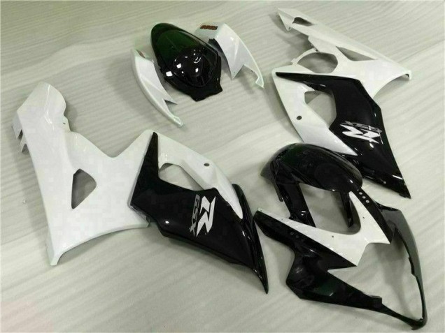 Bianco Nero Kit Completo Carenatura ABS Suzuki GSXR 1000 K5 2005-2006