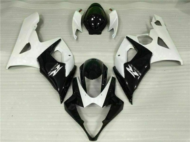 Bianco Nero Kit Completo Carenatura ABS Suzuki GSXR 1000 K5 2005-2006