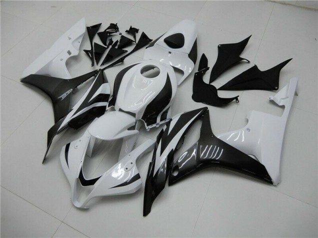 Bianco Nero Kits Carenatura Completa Honda CBR 600 RR 2007-2008