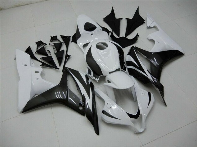 Bianco Nero Kits Carenatura Completa Honda CBR 600 RR 2007-2008