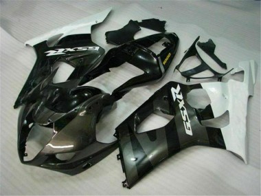 Bianco Nero Kits Carenatura Completa Suzuki GSXR 1000 K3 2003-2004