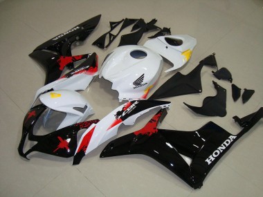 Bianco Nero Rosso ABS Kit Carenatura Honda CBR 600 RR 2007-2008