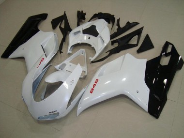 Bianco Perla Nero Carene Ducati 848 1098 1198 2007-2014