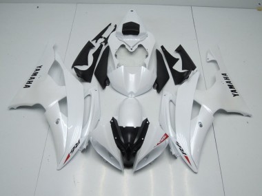 Bianco Perla & Rosso Adesivo Carene Yamaha R6 2008-2016