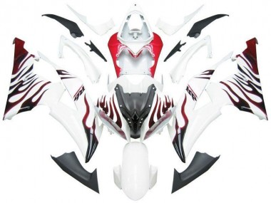 Bianco Rosso Fiamma R6 Carene Yamaha R6 2008-2016