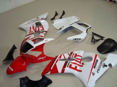 Bianco Rosso Fiat Motul Acer Carene Yamaha R6 1998-2002