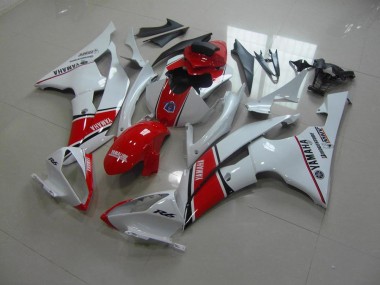 Bianco Rosso Stile OEM Carene Yamaha R6 2008-2016