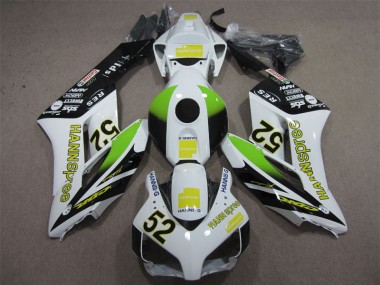 Bianco Verde Hannspree 52 Kit Carene Honda CBR 1000 RR 2004-2005