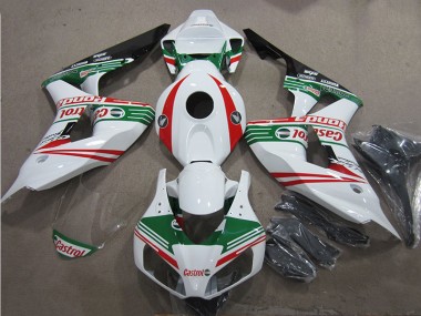Bianco Verde Rosso Castrol Carene Honda CBR 1000 RR 2006-2007