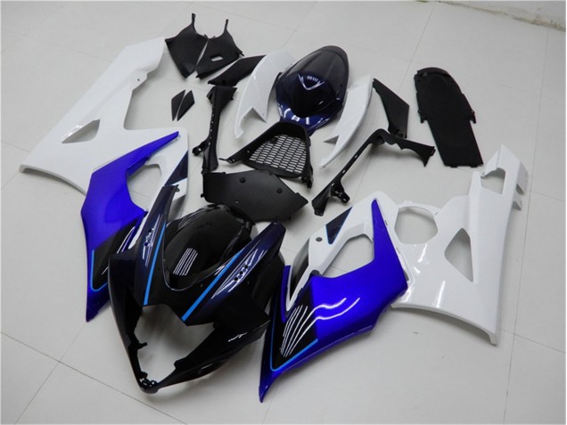 Blu Bianco ABS Kits Carenatura Suzuki GSXR 1000 K5 2005-2006