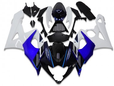 Blu Bianco ABS Kits Carenatura Suzuki GSXR 1000 K5 2005-2006