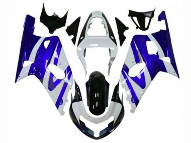 Blu Bianco Carene Suzuki GSXR 600 / 750 K1 K2 K3 2001-2003