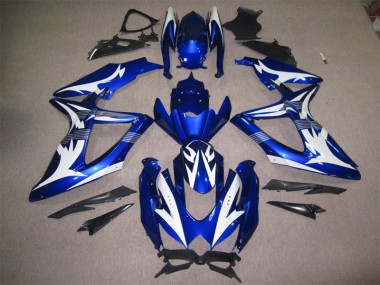 Blu Bianco Carene Suzuki GSXR 600 K8 2008-2010