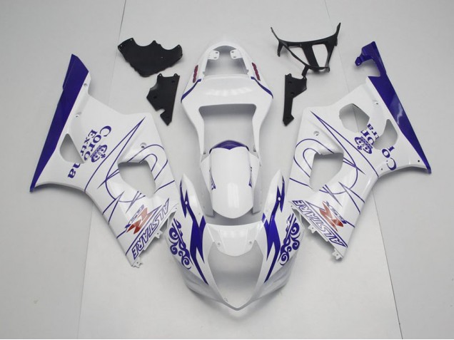 Blu Bianco Corona Carene Suzuki GSXR 1000 K3 2003-2004