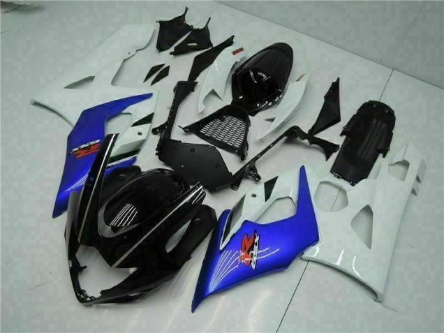 Blu Bianco Kits Carenatura Completo ABS Suzuki GSXR 1000 K5 2005-2006