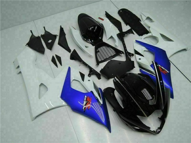 Blu Bianco Kits Carenatura Completo ABS Suzuki GSXR 1000 K5 2005-2006