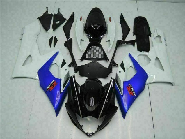 Blu Bianco Kits Carenatura Completo ABS Suzuki GSXR 1000 K5 2005-2006