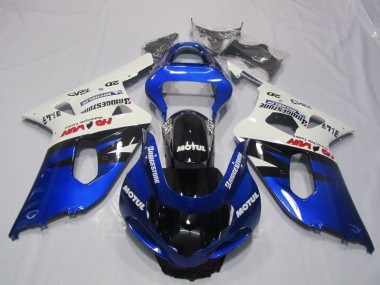 Blu Bianco Motul ABS Kit Carenatura Suzuki GSXR 600 K1 K2 K3 2001-2003