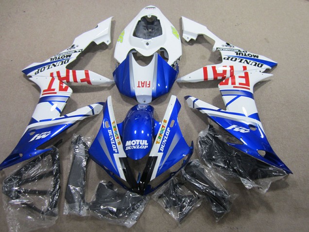 Blu Bianco Motul Fiat Kit Carenatura Completo ABS Yamaha R1 2004-2006