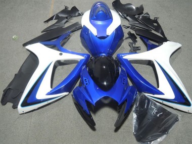 Blu Bianco Nero Carene Suzuki GSXR 600 K6 2006-2007