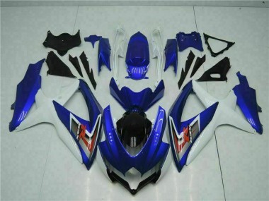 Blu Bianco Plastica Suzuki GSXR 600 / 750 K8 2008-2010