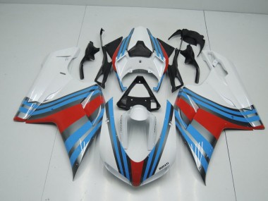 Blu Bianco Rosso Carene Ducati 848 1098 1198 2007-2014