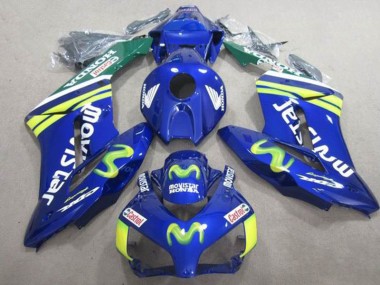 Blu Movistar Castrol Carene Honda CBR 1000 RR 2004-2005