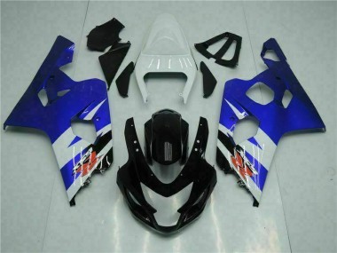 Blu Nero ABS Plastica & Carenatura Suzuki GSXR 600 / 750 K4 2004-2005