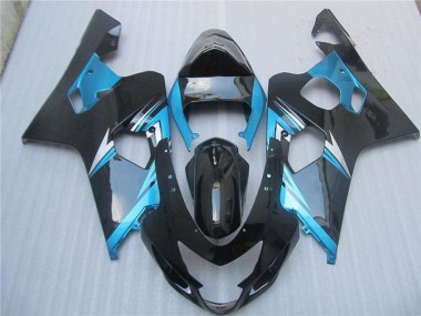 Blu Nero ABS Plastica Suzuki GSXR 600 / 750 K4 2004-2005