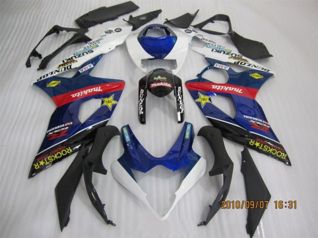 Blu Nero Rockstar Carene Suzuki GSXR 1000 K5 2005-2006