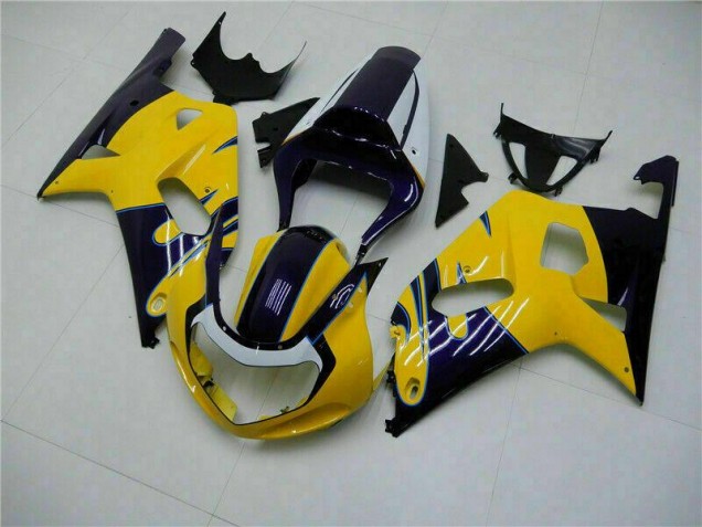 Giallo Kit Carene Suzuki GSXR 600 / 750 K1 K2 K3 2001-2003