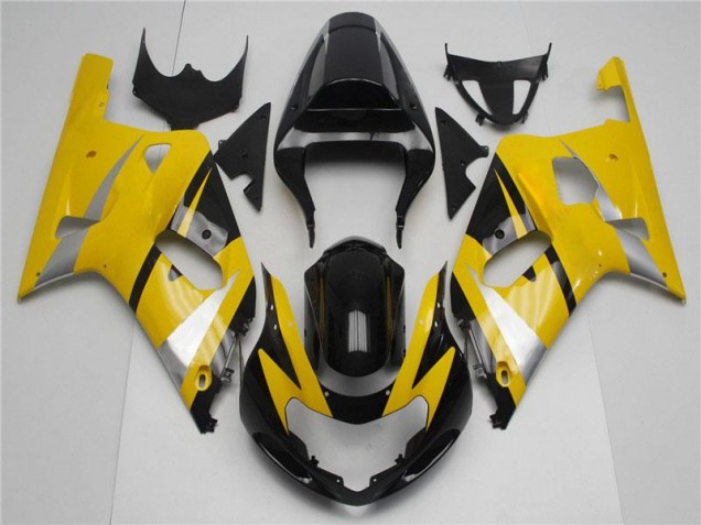 Giallo Nero Kits Carenatura Completa Suzuki GSXR 600 / 750 K1 K2 K3 2001-2003