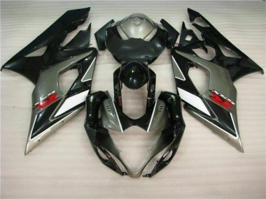 Grigio Nero Kits Carenatura Completa Suzuki GSXR 1000 K5 2005-2006