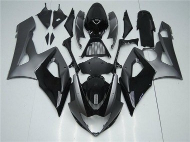 Grigio Nero Kits Carene Suzuki GSXR 1000 K5 2005-2006